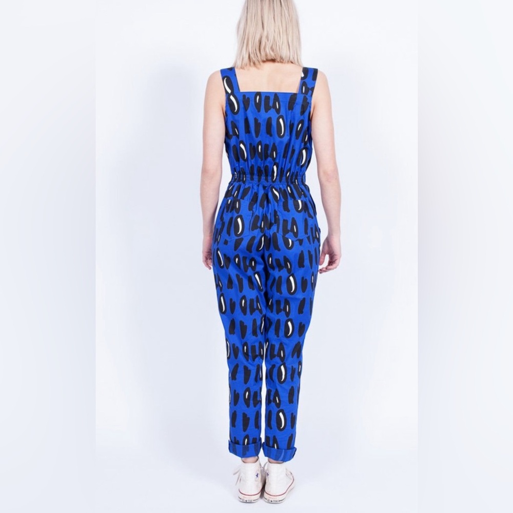 RARE! Nooworks overalls in BLUE DOT - Picture 5 of 8